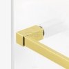 NEW TRENDY Kabina Walk In AVEXA GOLD BRUSHED 90cm z wieszakiem złota szczotkowana EXK-3144